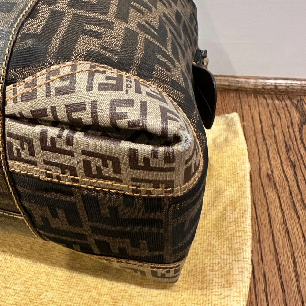 Fendi Black and Brown Satchel - Picture 13 of 16